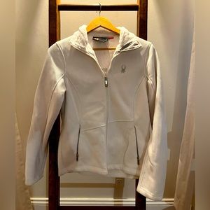 SPYDER brand white jacket with soft lining
